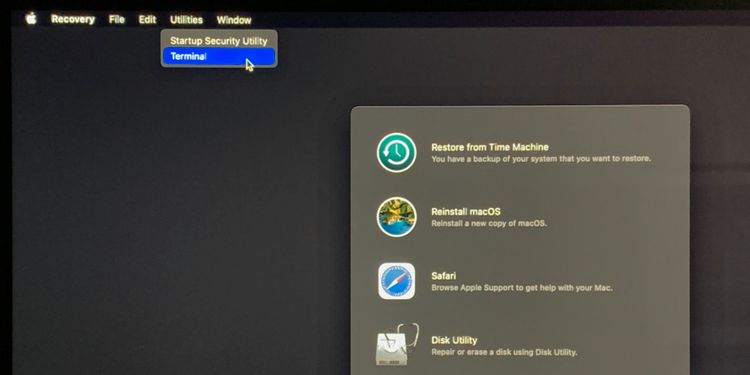 如何在Mac上打开终端Terminal 8 1644917210 从macOS恢复中打开终端