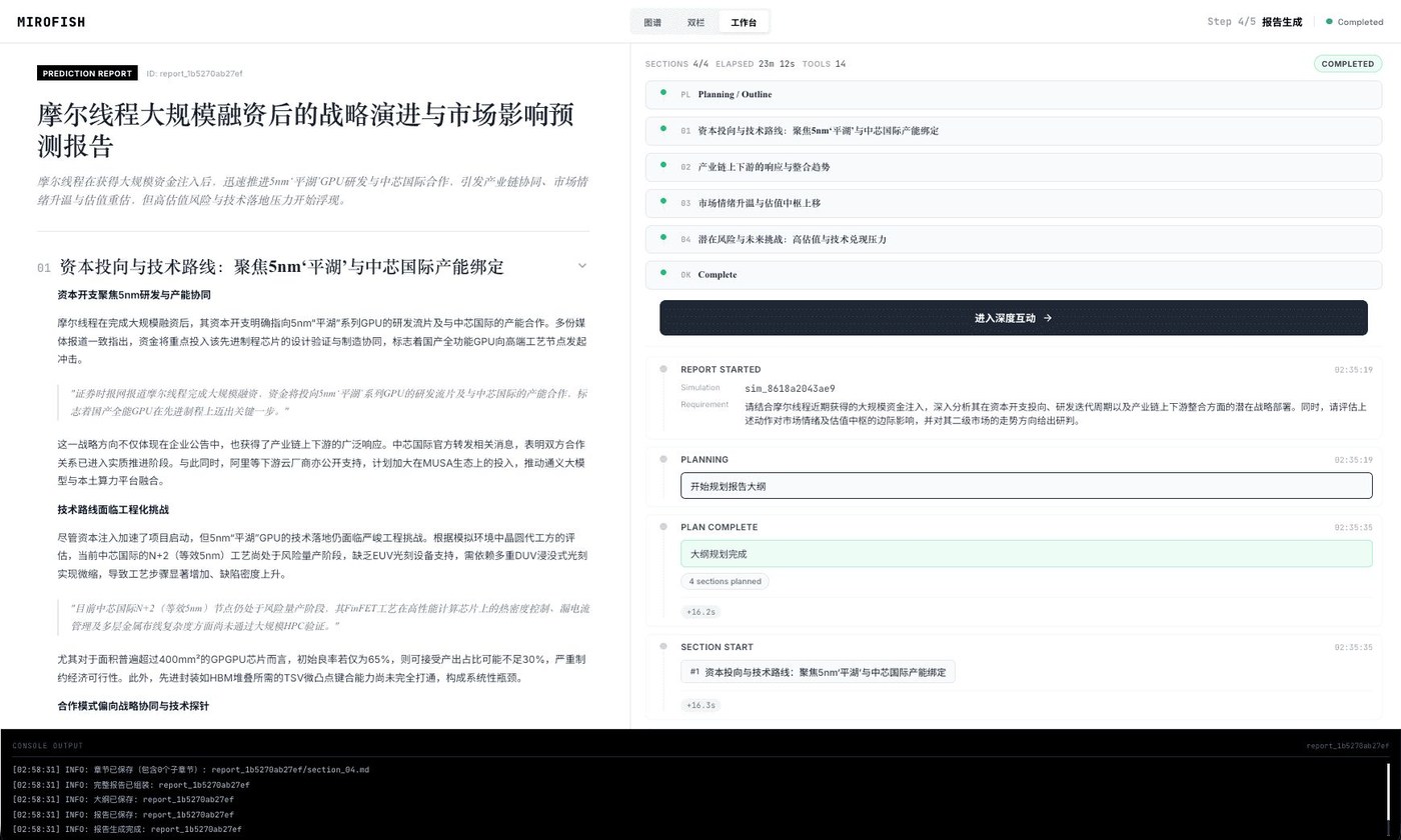 结构化预测报告与执行日志
