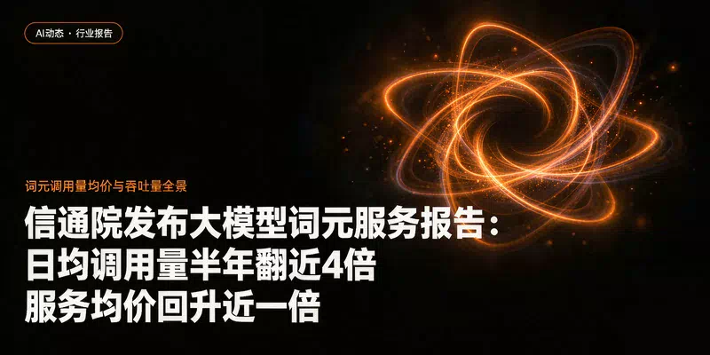信通院发布大模型词元服务报告：日均调用量半年翻近4倍，服务均价回升近一倍