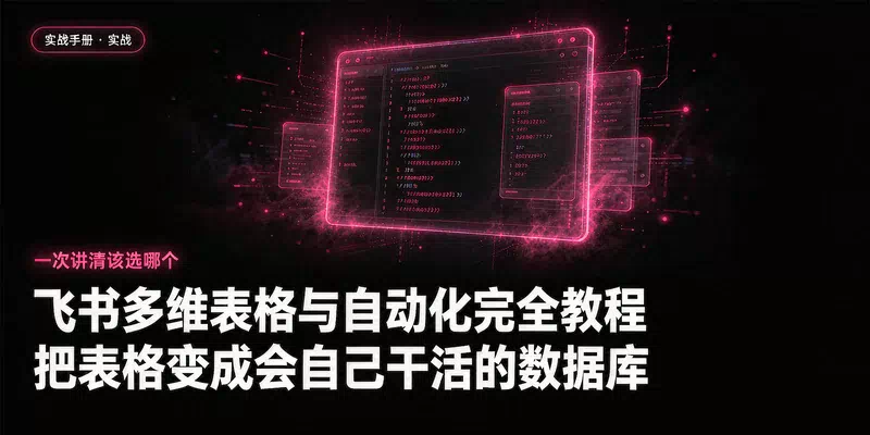 飞书多维表格与自动化完全教程：把表格变成会自己干活的数据库