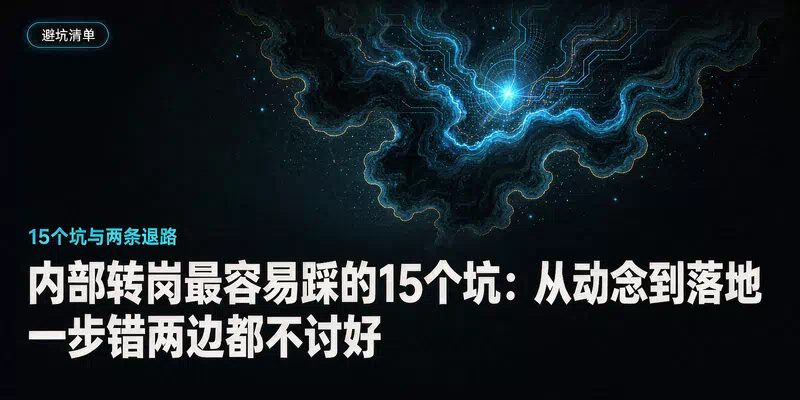 内部转岗最容易踩的15个坑：从动念到落地，一步错两边都不讨好