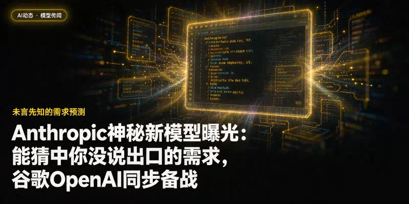 Anthropic神秘新模型曝光：能猜中你没说出口的需求，谷歌OpenAI同步备战