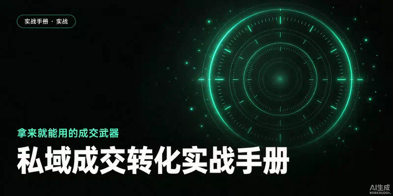 私域成交转化实战手册：让粉丝心甘情愿买单的 7 个关键节点
