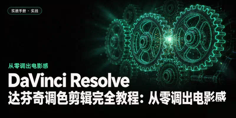 DaVinci Resolve 达芬奇调色剪辑完全教程：从零调出电影感
