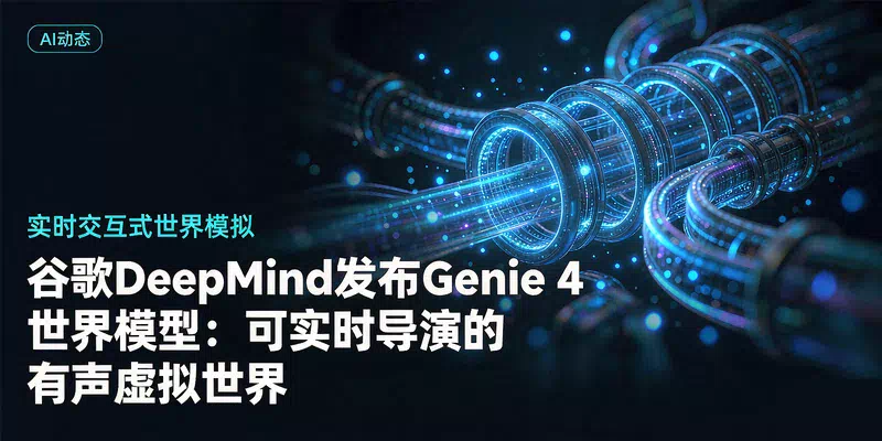 谷歌DeepMind发布Genie 4世界模型：可实时导演的有声虚拟世界