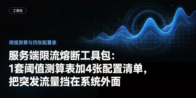 服务端限流熔断工具包：1套阈值测算表加4张配置清单，把突发流量挡在系统外面