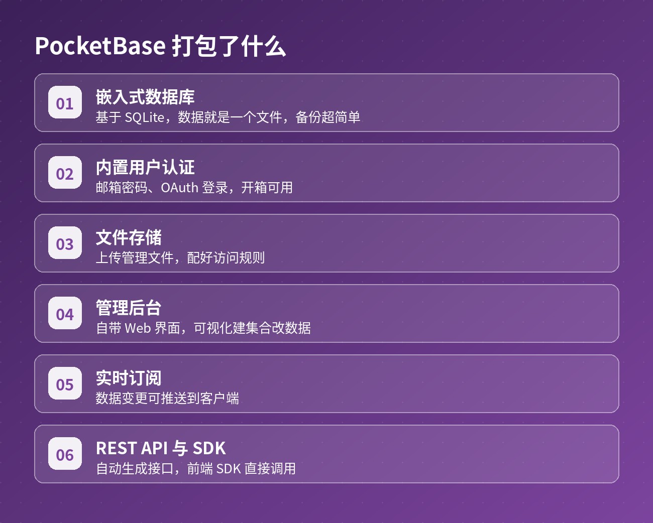 PocketBase 打包了什么