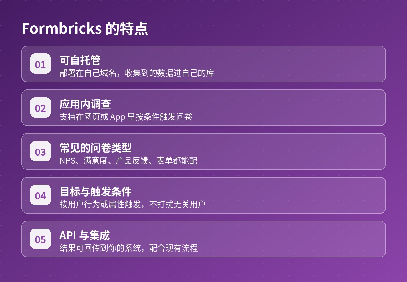 Formbricks 的特点