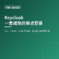 别再每个系统各做一套登录：Keycloak 统一身份认证