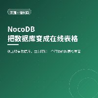 不搬数据只加界面：NocoDB 把数据库变成在线表格